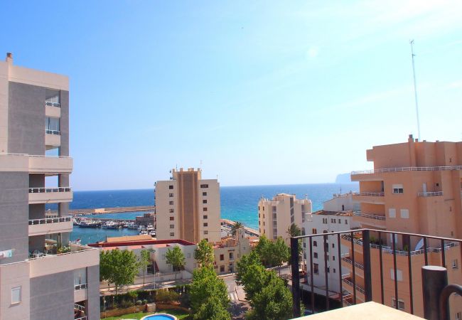 Vistas de los apartamentos Los apartamentos tienen vistas espectaculares del mar y del pueblo.